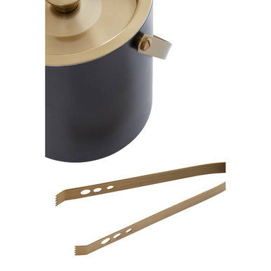 Mixology Black And Gold Finish Ice Bucket