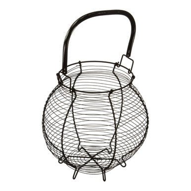 Hygge Matte Black Egg Basket