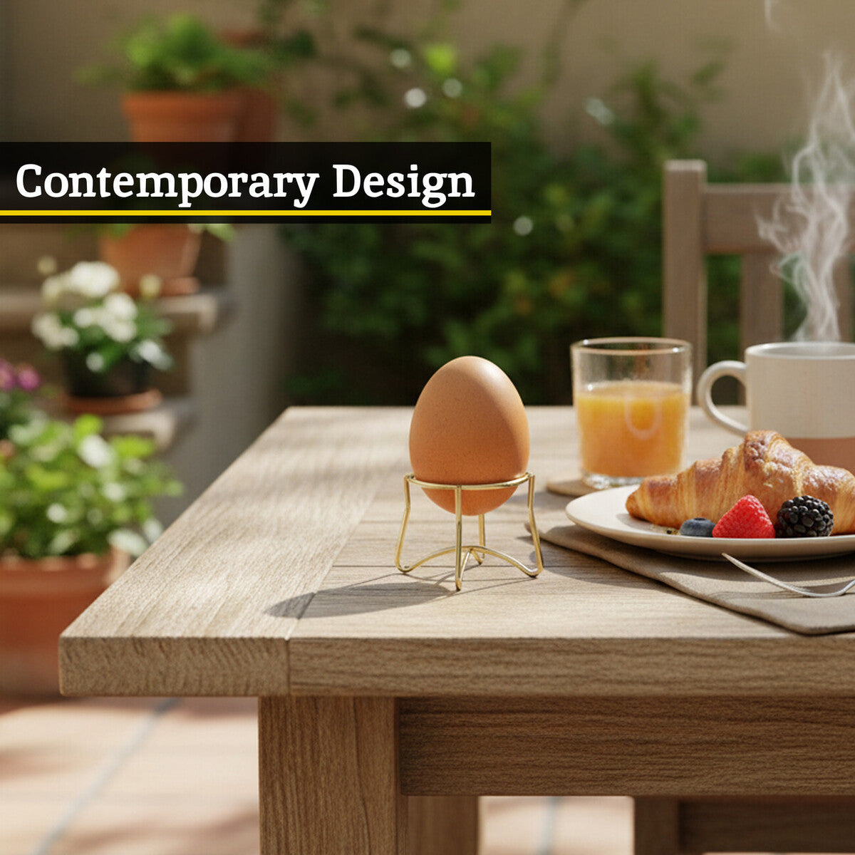 Hygge Single Gold Finish Egg Holder