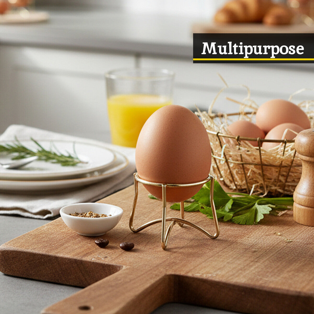 Hygge Single Gold Finish Egg Holder