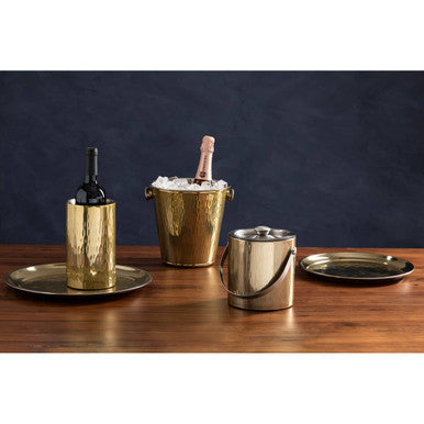 Mixology Champagne Bucket In Brass Finish