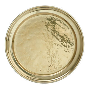 Miressa Brass Finish Large Serving Plate