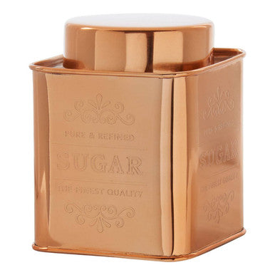 Chai Square Copper Finish Sugar Canister