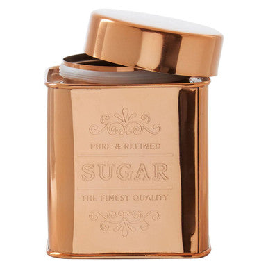 Chai Square Copper Finish Sugar Canister
