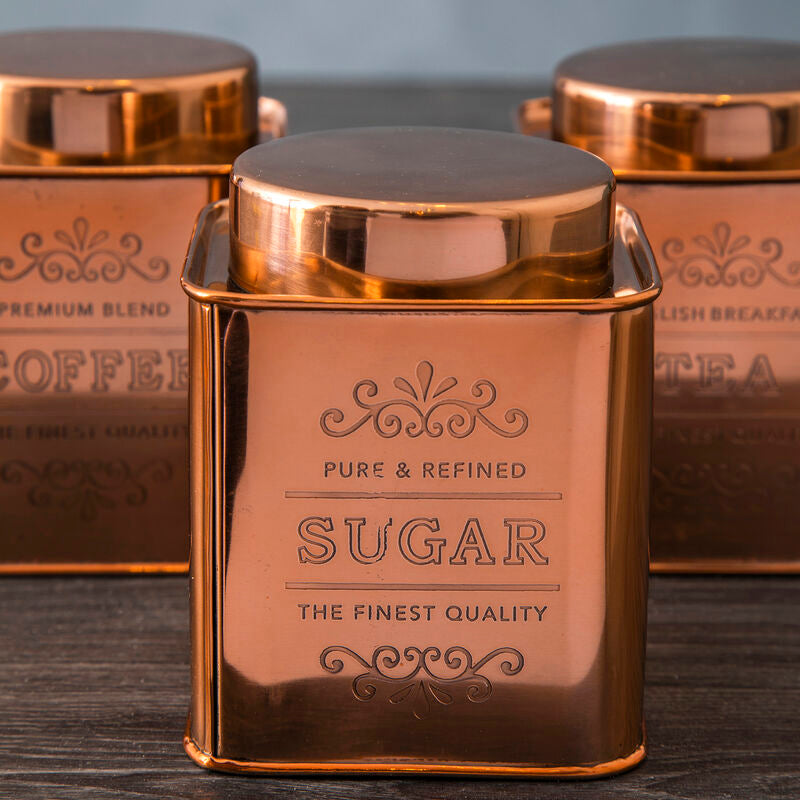 Gold canister labeled &