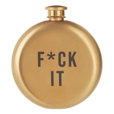 Gold flask with &
