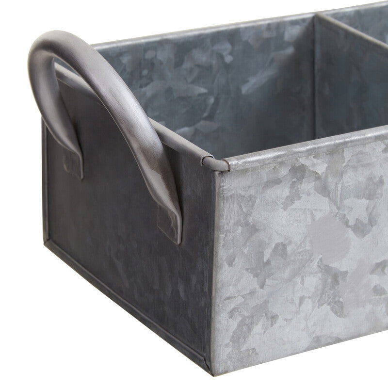 Drummond 4 Compartment Galvanised Steel Rectangular Tray
