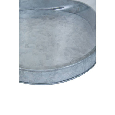 Drummond Galvanised Steel Cake Plate With Glass Cover