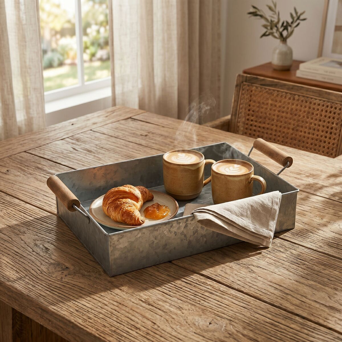 Galvanised Steel Rectangular Tray | Drummond