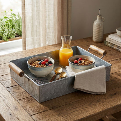 Galvanised Steel Rectangular Tray | Drummond