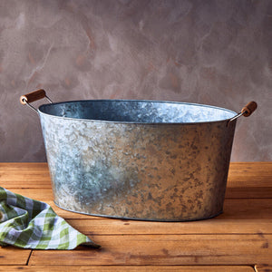 Large Boat Shape Galvanised Steel Tray | Drummond