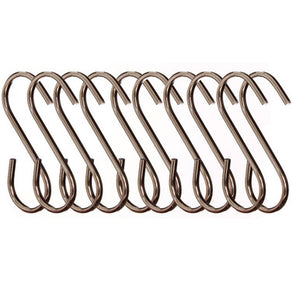 Set of 10 Chrome Hanging Hooks | Sorello