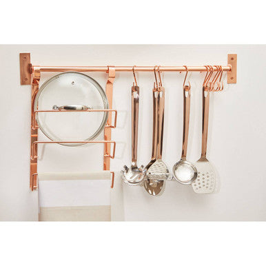 Sorello Set Of 10 Rose Gold Hanging Hooks