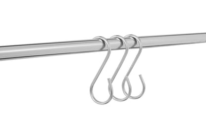 Sorello Set Of 10 Brushed Steel Hooks