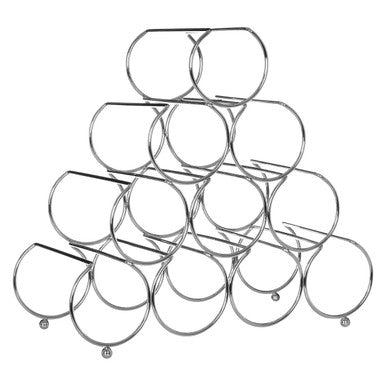 Stack of clear plastic curtain rings on a white background