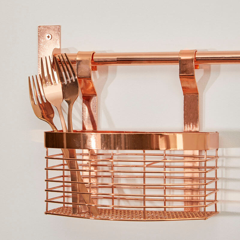 Sorello Rose Gold Hanging Storage Basket