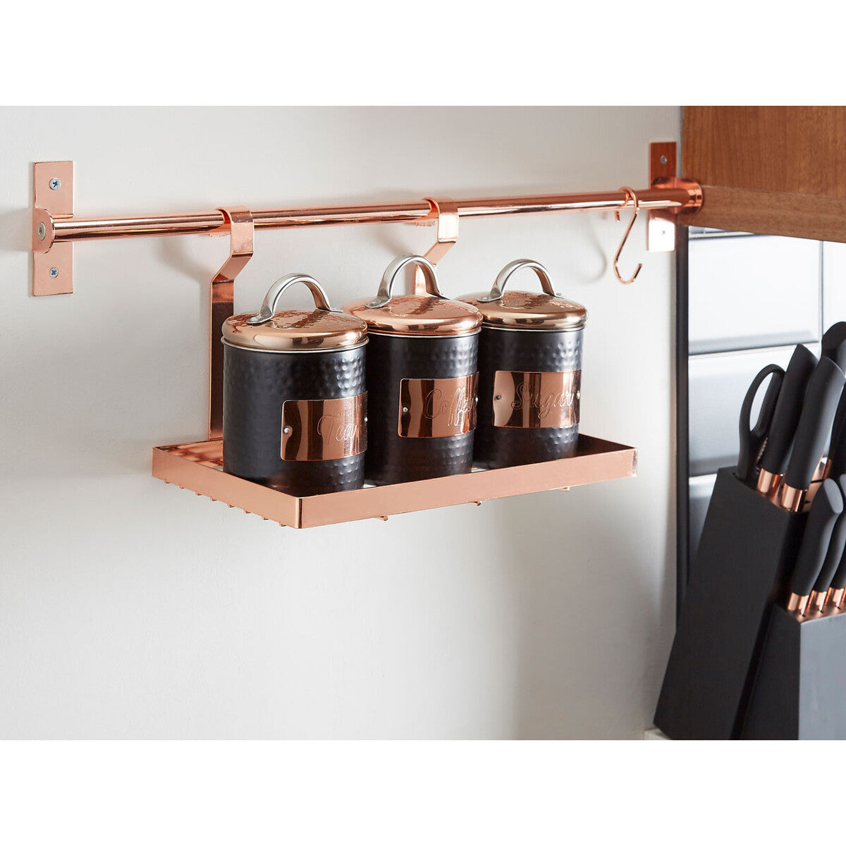 Sorello Rose Gold Single Shelf Storage Rack
