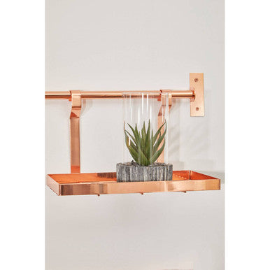 Sorello Rose Gold Single Shelf Storage Rack