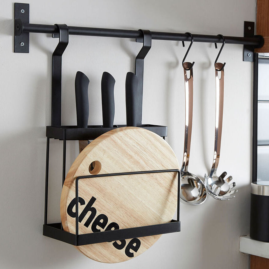 Sorello Matt Black Hanging Storage Rack