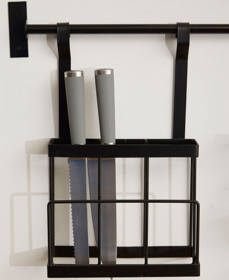 Sorello Matt Black Hanging Storage Rack