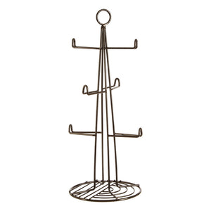Black Nickel Finish 6 Cup Mug Tree | Vertex