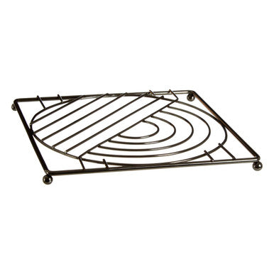 Vertex Black Nickel Finish Square Trivet