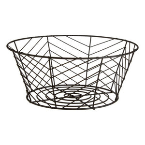 Vertex Black Powder Coated Fruit Basket