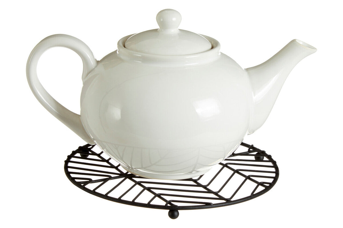 Vertex Black Powder Coat Round Trivet