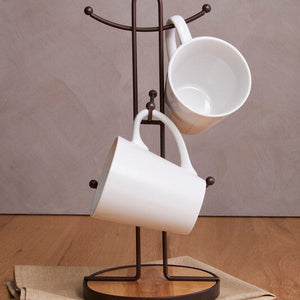 Bronze Powder Coated 6 Mug Tree | Vertex