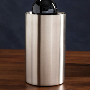 Dakota Stainless Steel Brushed Finish Wine Cooler | Mixology