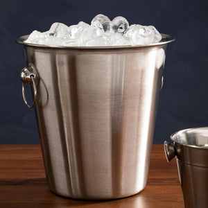 Dakota Stainless Steel Brushed Finish Wine Bucket | Mixology