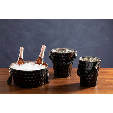 Miressa Large Black Party Bucket