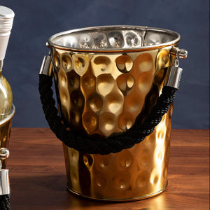 Small Gold Finish Party Bucket | Miressa