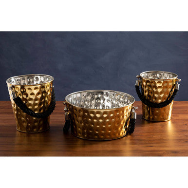 Miressa Large Gold Finish Party Bucket