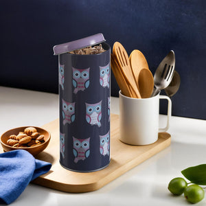 Happy Owls Round Storage Canister | Paice
