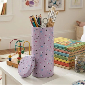 Round Pink Design Storage Canister | Paice