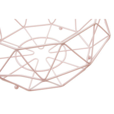 Vertex Pink Fruit Basket With Ball Feet
