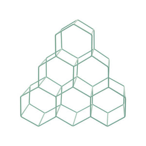6 Bottles Green Finish Wine Rack | Vertex