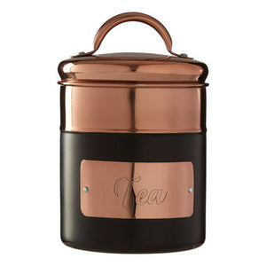 Prescott Charcoal And Copper Tea Canister