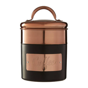 Charcoal and Copper Coffee Canister | Prescott