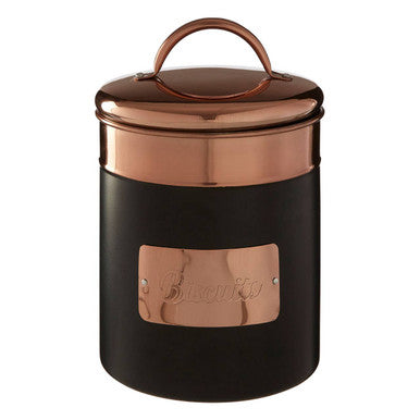 Prescott Charcoal And Copper Biscuit Canister