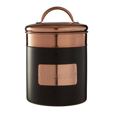 Prescott Charcoal And Copper Biscuit Canister
