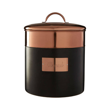 Prescott Charcoal And Copper Bread Bin
