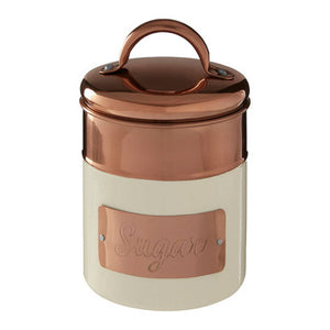 Prescott Cream And Copper Sugar Canister