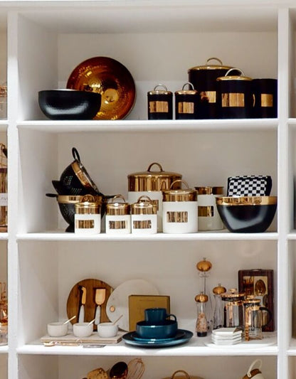 Prescott Cream And Copper Sugar Canister