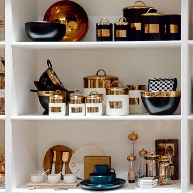 Prescott Cream And Copper Bread Bin