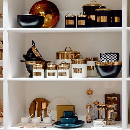 Prescott Cream And Copper Bread Bin