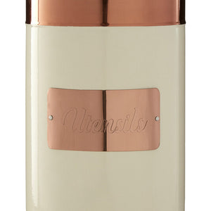Cream and Copper Stainless Steel Utensil Holder | Prescott