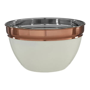 Small Cream and Copper Mixing Bowl | Prescott