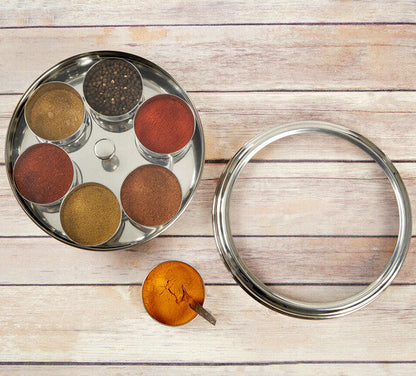 Syd Set Of 7 Spice Storage Container With Clear Lid